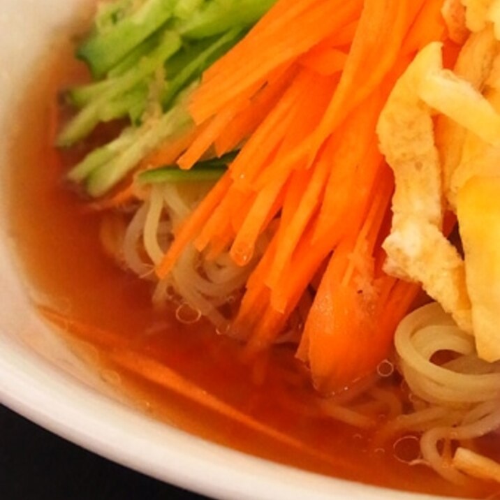 【簡単】うちの冷やし中華スープ